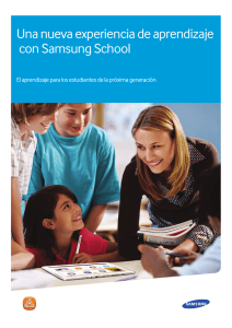 Una nueva experiencia de aprendizaje con Samsung School