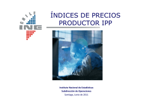 índices de precios productor ipp - Instituto Nacional de Estadísticas