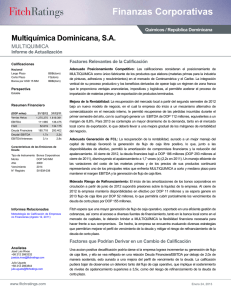 Finanzas Corporativas - Fitch Ratings Centroamérica y República