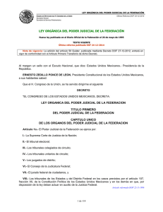 Ley Orgánica del Poder Judicial de la Federación