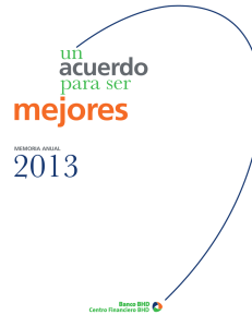 Memorias 2013 - Banco BHD León