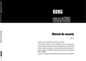 Manual de Usuario de microKORG