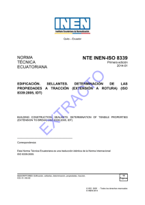 extracto - Servicio Ecuatoriano de Normalización
