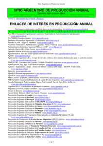 Enlaces (links) de interés en Producción Animal