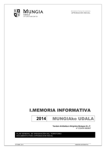 i. memoria informativa - Ayuntamiento de Mungia