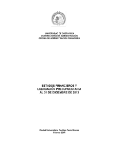 Estados Financieros 2013 - Oficina de Administración Financiera
