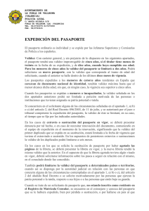 expedición del pasaporte - Ajuntament de la POBLA DE VALLBONA