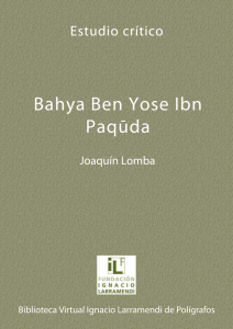 Bahya Ben Yose Ibn Paquda - Fundación Ignacio Larramendi