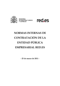 Normas Internas de Contratación EPE Red.es