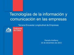 Ministerio Economía / Pamela Arellano Uso TICs en las empresas