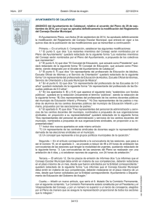 ANUNCIO del Ayuntamiento de Calatayud, relativo al acuerdo del
