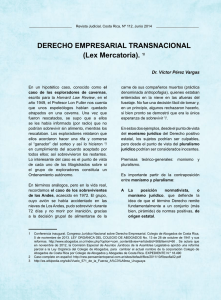 DERECHO EMPRESARIAL TRANSNACIONAL (Lex Mercatoria). 1/