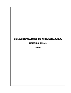 BOLSA DE VALORES DE NICARAGUA, S.A.