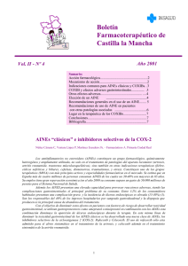 AINEs “clásicos” e inhibidores selectivos de la COX-2