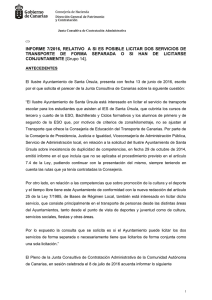 Informe 7/2016 - Gobierno de Canarias