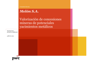 Valorización de concesiones Melón S.A. Valorización de