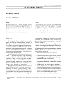 Bioética y genética / Genetics and Bioethics / 9