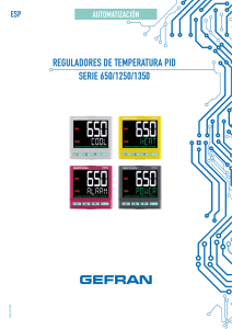 reguladores de temperatura pid serie 650/1250/1350