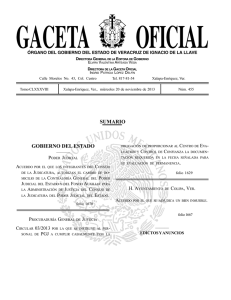 Gaceta Oficial - Poder Judicial del Estado de Veracruz