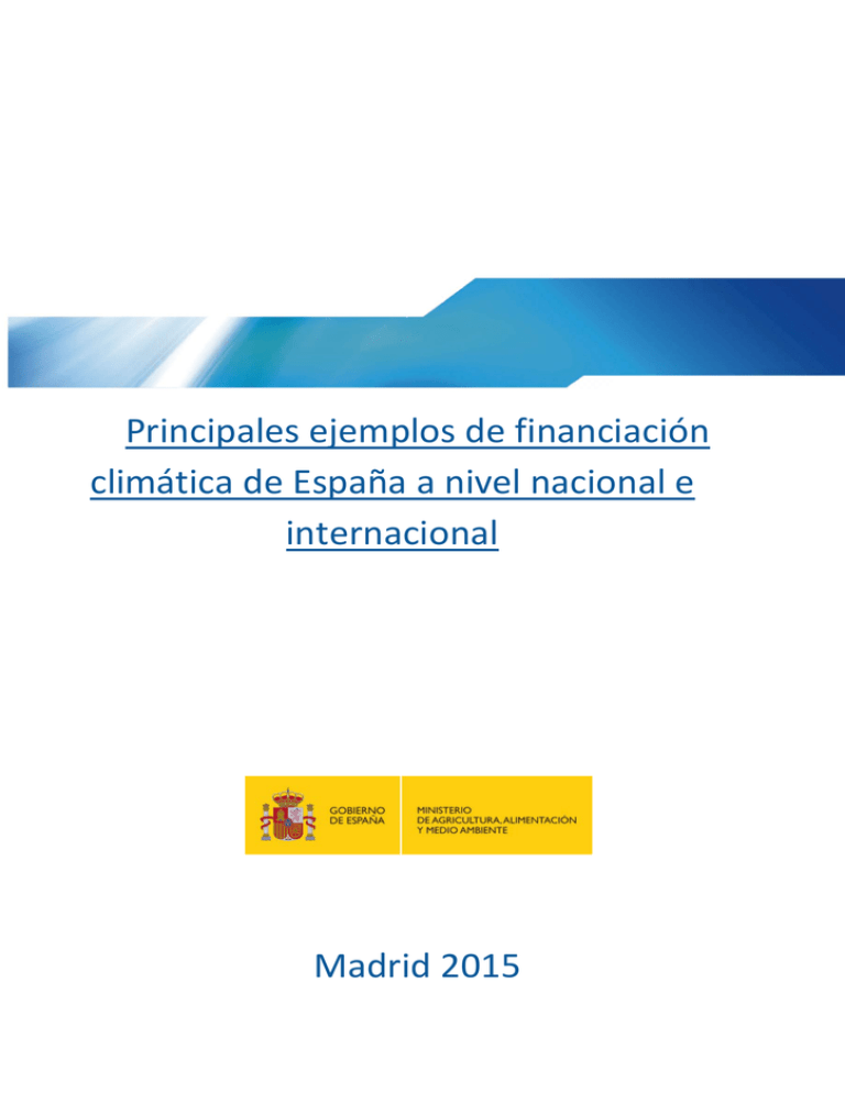 Principales Ejemplos De Financiación Climática De España A Nivel