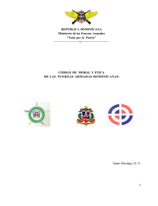 código de moral y ética de las fuerzas armadas dominicanas