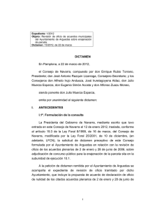 Dictamen: 15/2012, de 22 de marzo - Gobierno