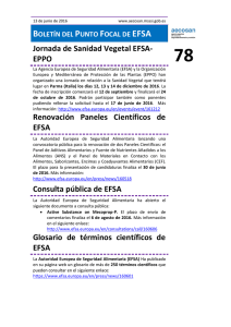 Jornada de Sanidad Vegetal EFSA