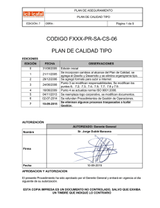 codigo fxxx-pr-sa-cs-06 plan de calidad tipo - Icil