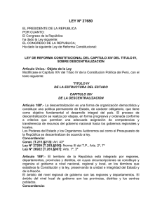 LEY Nº 27680 - Gobierno Regional de Amazonas
