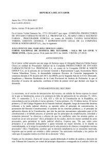 REPUBLICA DEL ECUADOR Juicio No: 17711-2014