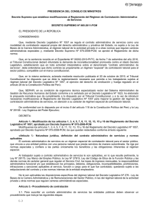 Decreto Supremo Nº 065-2011-PCM