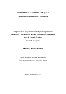 Martín Carrera Larrea - Repositorio Digital USFQ