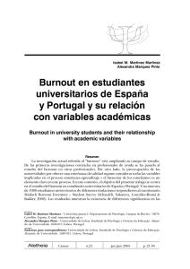 Burnout en estudiantes universitarios de España y