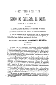 Constitución política del Estado de Cartagena de Indias
