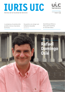 Rafael Domingo Oslé - Universitat Internacional de Catalunya