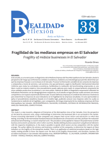 Fragilidad de las medianas empresas en El Salvador