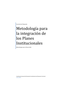 Metodología para la integración de los Planes