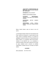 SDF-JDC-80/2015 - Tribunal Electoral del Poder Judicial de la