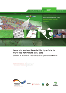 Inventario Nacional Forestal Multipropósito de - REDD/CCAD-GIZ