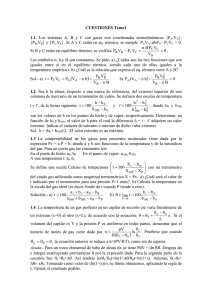 CUESTIONES Tema1 1.1. Los sistemas A, B y C son gases con