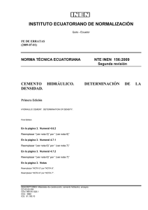 instituto ecuatoriano de normalización