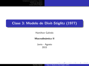 Clase 3: Modelo de Dixit-Stiglitz (1977)