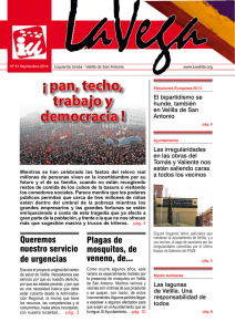 Revista “La Vega” Nº 81. Septiembre 2014.