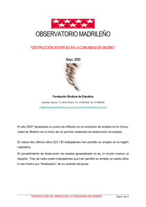 observatorio madrileño - Fundación Sindical Ateneo 1º Mayo