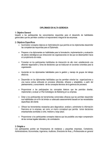 Diplomado en Alta Gerencia - Universidad Pontificia Bolivariana