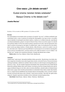 Cine vasco: &iquest;Un debate cerrado? Euskal zinema: benetan itxitako