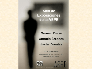 Catálogo. Carmen Durán, Antonio Arcones y Javier Fuentes
