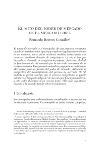 Fernando Herrera González* el mito del podeR de meRcado en el