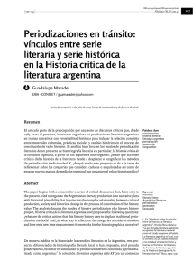 Periodizaciones en tránsito - Revistas científicas de Filo