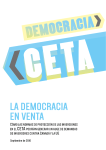 CETA La democracia en venta